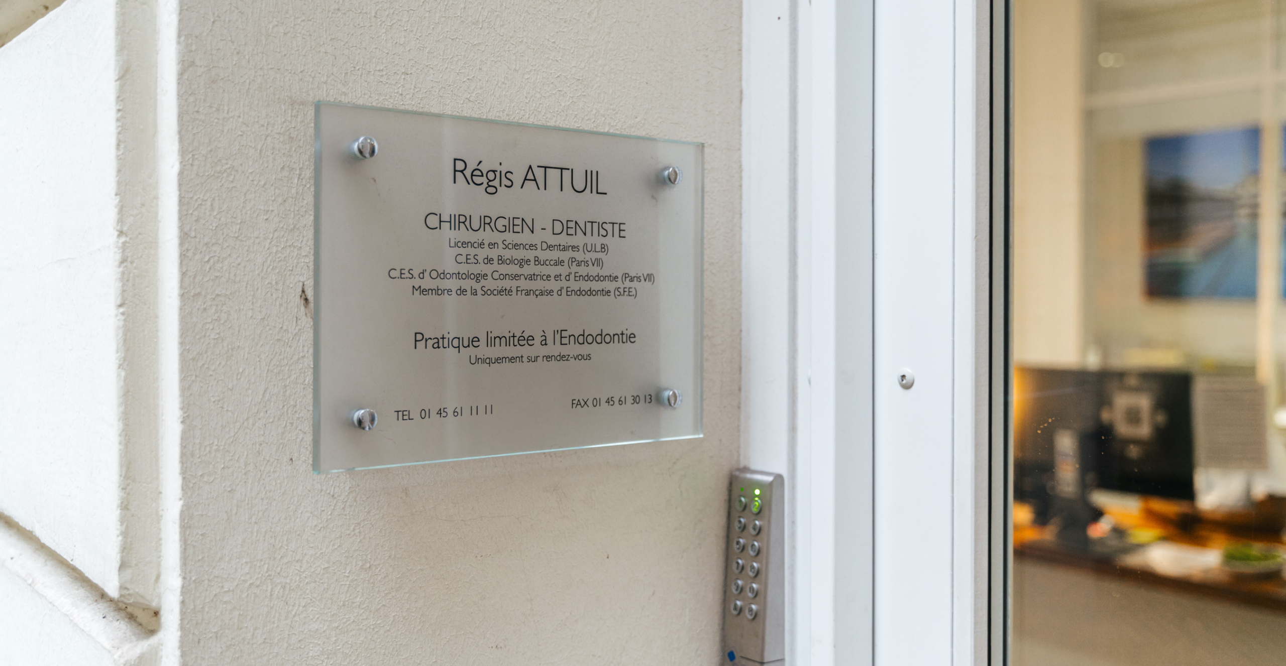Dentiste Attuil Régis, Endodontie à Paris 17